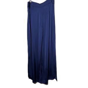 Ann Taylor Silky Blue Work Evening Pants size 14